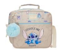 Disney Joumma Stitch Cuddle Me Happy Nececer Adaptable Beige 23x20x9cm Polyester, Beige, One Size, Nececer Adaptable
