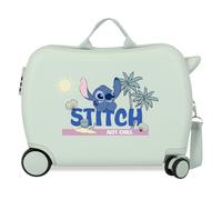 Disney Joumma Stitch Just Chill Children's Suitcase Green 50 x 38 x 20 cm Rigid 1.8 kg Combination Lock Side ABS 1.8 kg 38L Hand Luggage, Green, One Size, Children's Suitcase