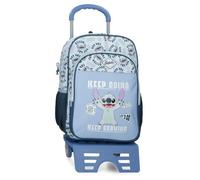 Disney Joumma Stitch Keep Going School Backpack Blue 30x40x13 cm Polyester 15,6L
