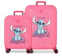 Disney Joumma You are Magical Luggage Set Fuchsia 55/70 cm Rigid 7.5 kg Integrated TSA Lock ABS 7.5 kg 116L Hand Luggage