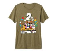 Disney Jr. Mickey & Friends Second 2nd Birthday Party Gift Premium T-Shirt
