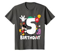 Disney Jr. Mickey Mouse Fifth 5th Birthday Party Gift T-Shirt