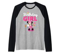 Disney Jr. Minnie Mouse "Birthday Girl" Birthday Party Raglan Baseball Tee