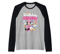 Disney Jr. Minnie Mouse "Birthday Squad" Birthday Party Raglan Baseball Tee
