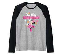 Disney Jr. Minnie Mouse "It's My Birthday" Birthday Party Raglan Baseball Tee