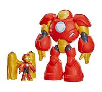 Disney Jr. Series Marvel's Iron Man and his Awesome Friends Giant-Sized Armor, 3-Inch Marvel Action Figure and Mech Suit, Super Hero Toys, Figures, 3+