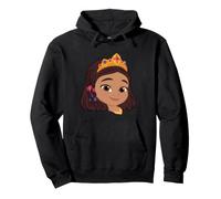 Disney Jr. Sofia the First Princess Layla Big Face Costume Pullover Hoodie