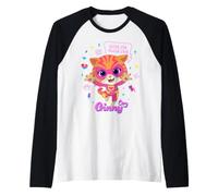 Disney Jr. SuperKitties Ginny Paws Claws Out Big Pose Kids' Raglan Baseball Tee