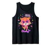 Disney Jr. SuperKitties Ginny Paws Claws Out Big Pose Kids' Tank Top