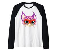 Disney Jr. SuperKitties Willa Big Face Costume Raglan Baseball Tee