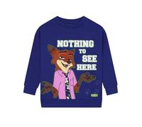 Disney Jumper, Zootropolis Boys Sweatshirt, Nick Wilde Kids Jumper, Cotton Boys Clothes, 7-8 Years Blue