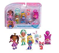 Disney Junior Alice’s Wonderland Bakery Friends, 3 Inch Figure Set of 6, Officially Licenced Kids Toys for Ages 3 Up