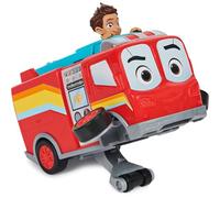 Disney Junior Firebuds, Bo and Flash Fire Engine Toy Vehicle with Pull-Back Feature and Wheelie Action, Kids’ Toys for Boys and Girls Aged 3 and Up