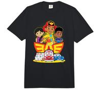 Disney Junior Firebuds Full Team and Logo Comfort Colors Adult Heavyweight T-shirt