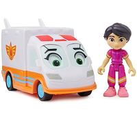 Disney Junior Firebuds, Violet and Axl, Action Figure and Ambulance Toy with Interactive Eye Movement, Kids’ Toys for Boys and Girls Aged 3 and up