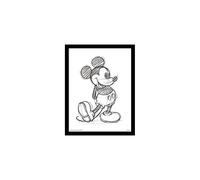 Pyramid International Mickey Mouse (Sketched - Single) 30cm x 40cm Framed, Collectors Print, One Size