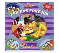 Disney Junior Mickey Friends Forever My First Puzzle Book - Jigsaw Puzzles for kids, 10-page board book, 5 puzzles to enjoy