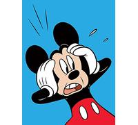 Disney Junior Mickey Mouse Shocked Canvas Print, Multi-Colour, 60 x 80 cm