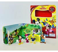 Disney Junior Mickey Tattle Tales - Activity Books for kids, 12-page storybook, 4 figurines