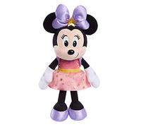 Disney Junior Minnie Mouse 8-Inch Small Stars Minnie Mouse Plushie Stuffed Animal, Pink, Kids Toys for Ages 2 Up by Just Play