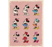 Disney Junior Minnie Mouse Evolution Canvas Print, Multi-Colour, 60 x 80 cm
