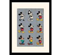 Disney Junior MP11549P-PL Mickey Mouse 30 x 40 cm "Evolution" Mounted and Framed Print