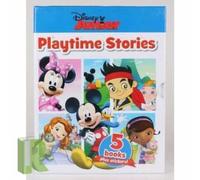 Disney Junior Playtime Stories Collection 5 Books Box Set Including Stickers (Minnie Mouse, Doc Mcstuffins, Jake The Never Land Pirate, Micky Mouse, Sofia)