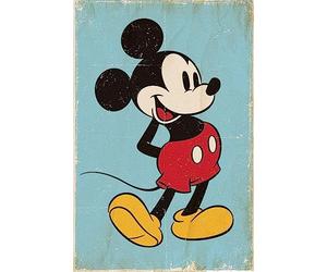 Disney Junior Pyramid International "Retro Mickey Mouse" Maxi Poster, Multi-Colour, 61 x 91.5 cm