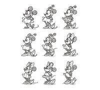Disney Junior Sketch-Multiple 60x80cm Canvas Print, Multi-Colour, 60 x 80 cm