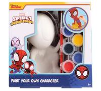 Disney Junior Spiderman and Friends - Plaster Figure to Paint with Paints and Brush - Creative Craft for Children +3 Years