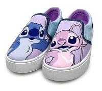 Disney Kids Girls Lilo and Stitch Official Licensed Slip On Trainers Canvas Shoes Angel Stitch - Stitch Austin 31114 Sneakers 1 UK Lilac