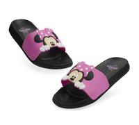 Disney Stitch Sliders for Girls Shower Beach Pool Shoes Slip On for Holiday Travel Summer Slippers Stitch Gifts for Girls (Pink Minnie, 9/10 UK)
