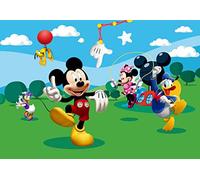 Disney Kids Mickey Mouse Giant Wall Poster, Non Woven, Multi-Colour, 360 x 270 cm