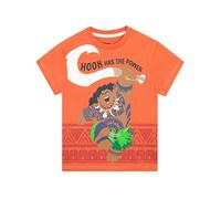 Disney Kids Moana T-Shirt Maui Short Sleeve Tee for Boys or Girls Orange 5-6 Years, mots1826