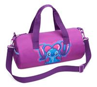 Disney Kids Sports Bag, Holdall with 2 Pockets & Adjustable Strap (Purple Stitch)