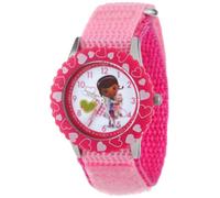 Disney Kids' W000910 Doc McStuffins Stainless Steel Time Teacher Watch