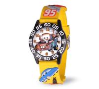 Disney Kids' W001508 "Time Teacher" Cars Watch With Yellow 3-D Band