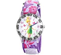 Disney Kids' W001673 Tinker Bell Time Teacher Watch with Printed Purple Band