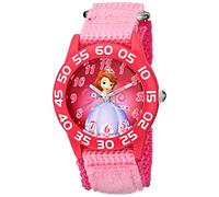 Disney Kids' W001686 Sofia the First Time Teacher Watch with Pink Nylon Band