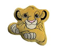 Disney King Lion Simba Cushion 40cm, Polyester, Yellow, Luxuriously Soft, Officially Licensed Lion King Merchandise