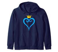 Disney Kingdom Hearts Heart Symbol Zip Hoodie