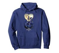 Disney Kingdom Hearts Poster Logo Pullover Hoodie, Adult Unisex, Navy Blue, Small
