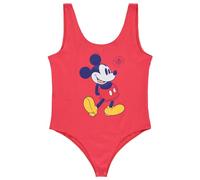 Disney Ladies Mickey & Minnie Mouse Bodysuit - Classic Mickey & Minnie Mouse Racer Back Tank Top Bodysuit Shapewear, Red, XL