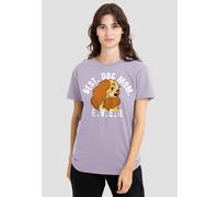 Disney Lady And The Tramp Best Dog Mom Ever T-Shirt, Soft Lavender Lavender