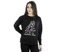 Disney Women's Lady & The Tramp Christmas Hugs Sweatshirt in Black | Size: XL Disney Black XL