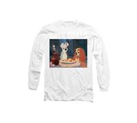 Disney Lady And The Tramp Date Goals Valentine's Day Long Sleeve T-Shirt, White White