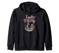 Disney Lady And The Tramp Dinner Portrait Zip Hoodie