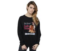 Disney Lady And The Tramp Distressed Classic Poster Sweatshirt In Black Black XL