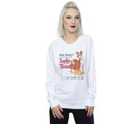 Disney Lady And The Tramp Distressed Classic Poster Sweatshirt In White White L