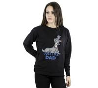 Disney Women's Lady & The Tramp Just Like Dad Sweatshirt in Black | Size: Small Disney Black S